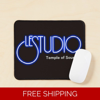 Le Studio Mouse Pad Black White & Blue Logo TOS